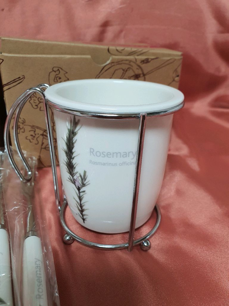 [새상품] 행남자기 티스푼 티포크 꽂이 11p 세트--1