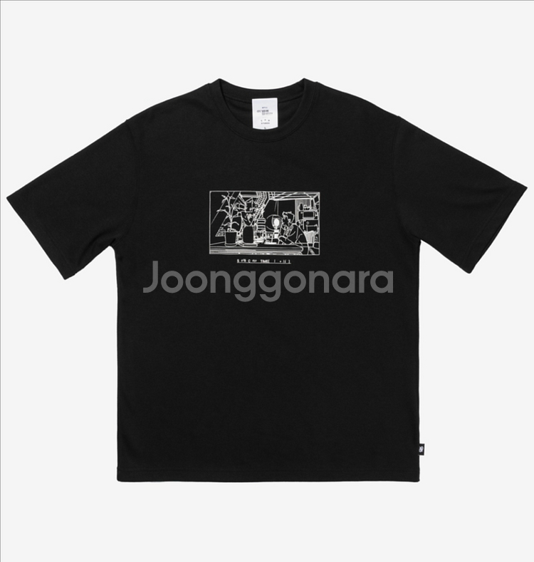 아이앱X 이 별에 필요한 티셔츠 블랙 화이트 XL 판매--1