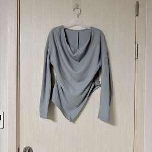 페이지유 PAGE U 딥블루 드레이프 블라우스 Free