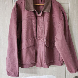 (새상품)파르티멘토 VTG 워시드 워크 자켓 핑크 M사이즈