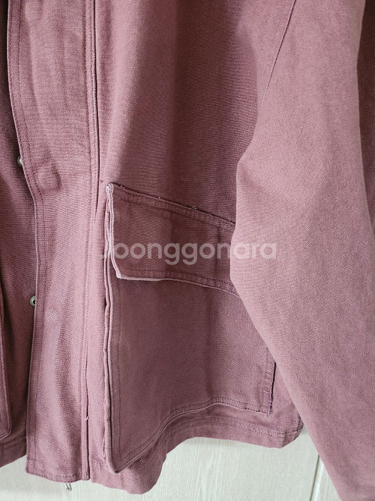 (새상품)파르티멘토 VTG 워시드 워크 자켓 핑크 M사이즈--2