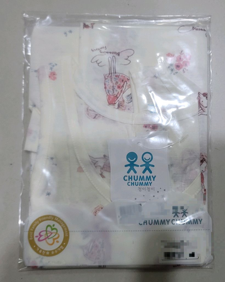 첨이첨이 여아런닝 70호 7~8세용 총2장 새상품--1