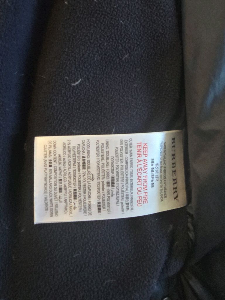 버버리14y패딩조끼--5