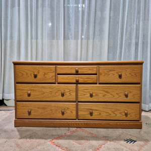 빈티지 8D 3단 와이드서랍장