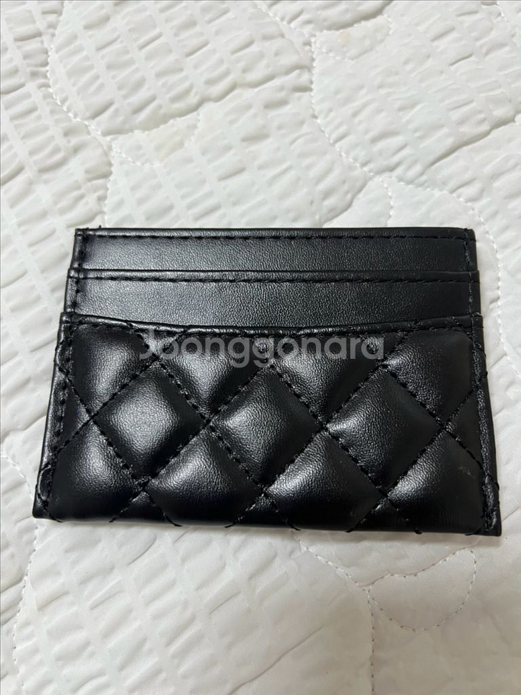 샤넬 캐비어 레더 카드지갑--4