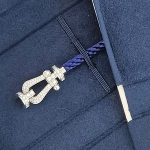 프레드 포스텐 라지 풀파베 풀다이아 팔찌 브레이슬릿 화골 화이트골드