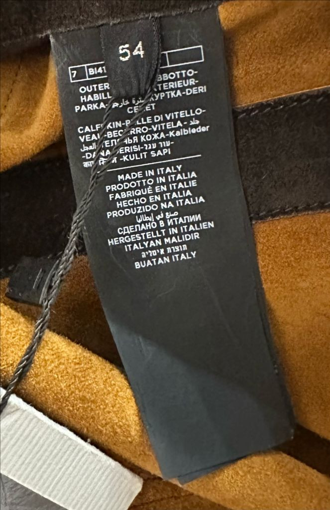 톰포드 웨스턴 스웨이드자켓 TFL589 54사이즈--3