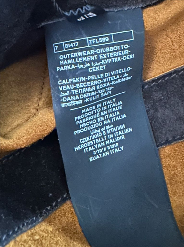 톰포드 웨스턴 스웨이드자켓 TFL589 54사이즈--4