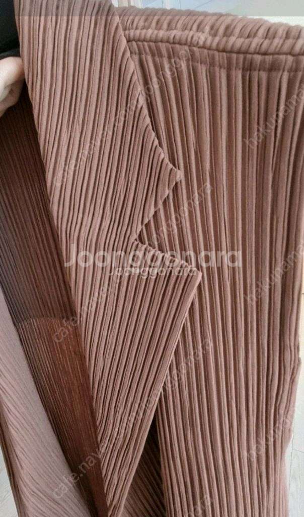 이세이미야케 플리츠플리즈 8월 해칭롱베스트 브라운 1사이즈 새상품--4