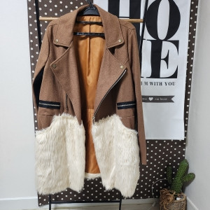 밑단 퍼 롱자켓