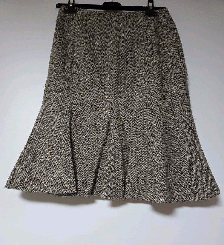 막스마라 MaxMara 헤링본 트위드 플레어 스커트 (40)--7