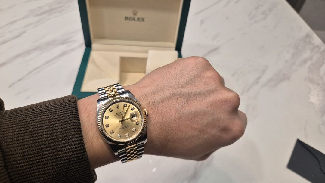 롤렉스 데이저스트 116233 36mm 샴페인골드 10p 다이아 시계--2