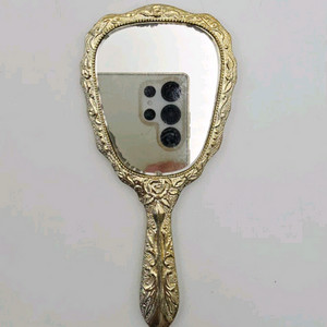 #128 빈티지 꽃무늬 미니 손거울.