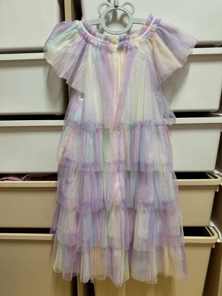 프랜치캣 보라무지개캉캉원피스 120사이즈 이미지
