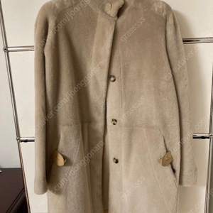 에르메스 베이지 퍼 무스탕 34사이즈