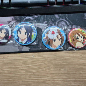 케이온! 유이&미오 캔뱃지