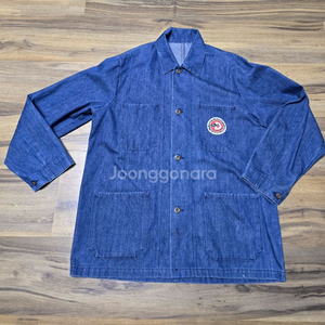 일본 빈티지 데님 자켓 (XL / 105) 데우스 정품 패치 드레스업 청자켓
