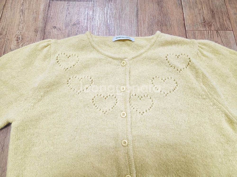 피터앤웬디(peterandwendy) 하트 뿅뿅가디건 프리사이즈 새상품--5