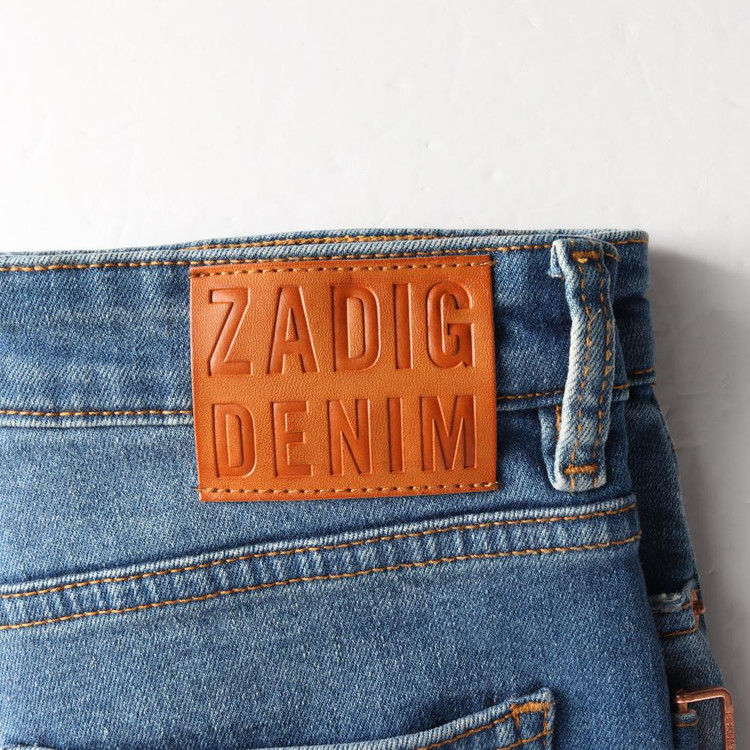 [XS]쟈딕앤볼테르 중청 워싱 스판 데님 진 청바지 이미지