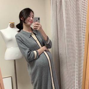 디라벨 임부복 임부원피스 롱원피스 니트원피스