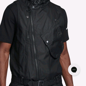 바버 x 엔지니어드 가먼츠 콜라보 왁스드 코튼 베스트(조끼) L사이즈