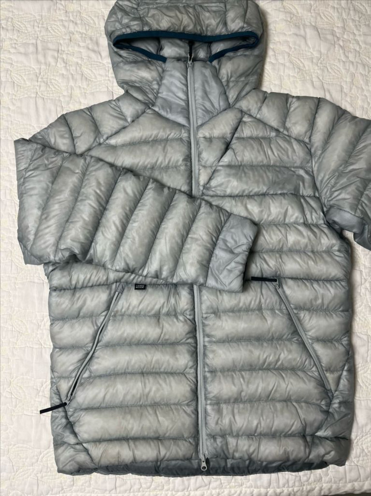 시에라디자인 뮤어 구스 경량다운 라이트그레이--2