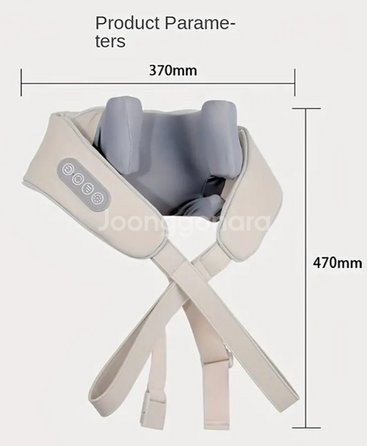 정품)무선 열기능 목/어깨 USB충전식 마사지 미개봉열--8