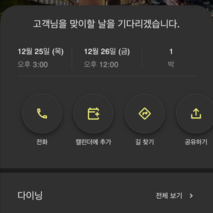 25일 크리스마스, 웨스틴 조선 서울 호텔, 이그제큐티브 라운지 포함