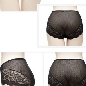 블랙 컨심 올 플라워 레이스 팬티90~95M 이미지