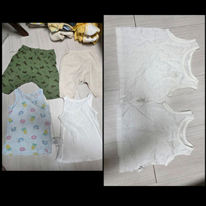 일괄판매 아가방 유니클로 아기 나시 민소매 난닝구 바지