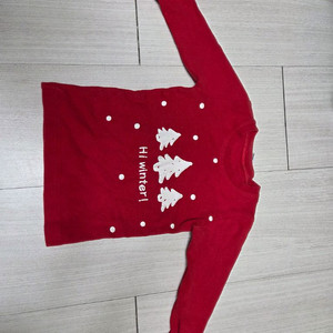 아이숲 아기 크리스마스 트리 상의 아기옷 90사이즈