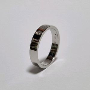 C드 까르띠에 1다이아 4mm 반지 플래티늄 57호