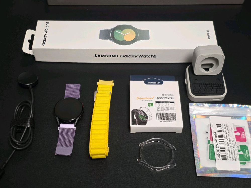 갤럭시워치5 40mm LTE 블랙, A급--0