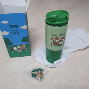 테라 다이노탱 키링 텀블러 887ml(새상품)