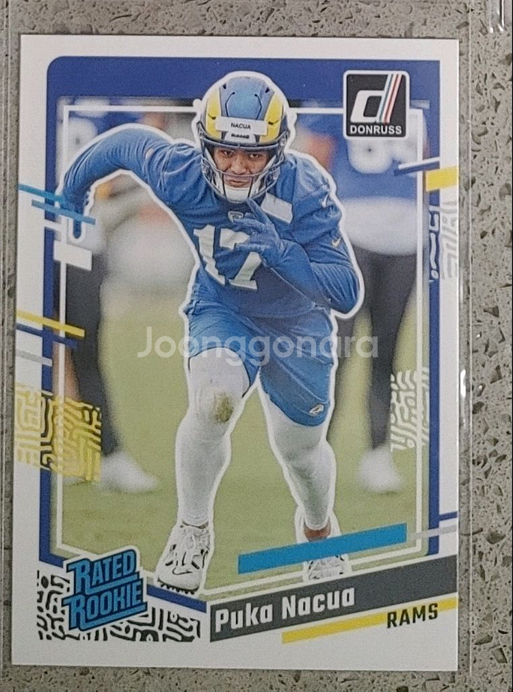 NFL 탑 2명 Reciever 루키 카드 Nacua, Jaxon Smith--2