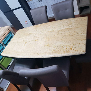 대리석 식탁세트 의자5개포함