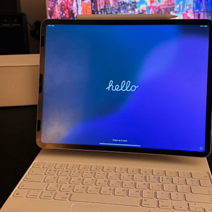 아이패드 프로 5세대 12.9 256GB 셀룰러 + 애플팬슬, 정품 키보드 케이스