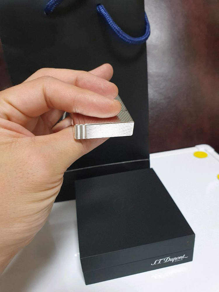 [정품] 듀퐁라이터 라인2 ca18137 개츠비 실버 듀퐁라이타 이미지