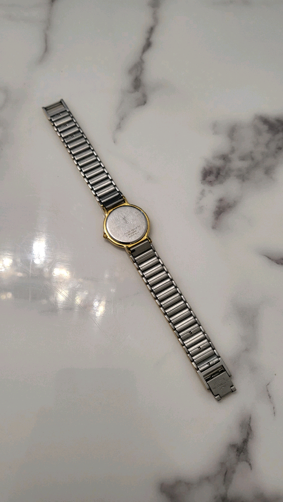 YSL 입생로랑 생로랑 금장 여성 여자 시계 팔찌--5