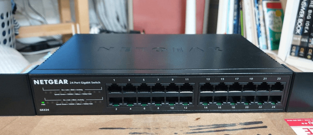 넷기어 GS324, JGS524v2 - 24포트 기가비트 스위칭 허브--0