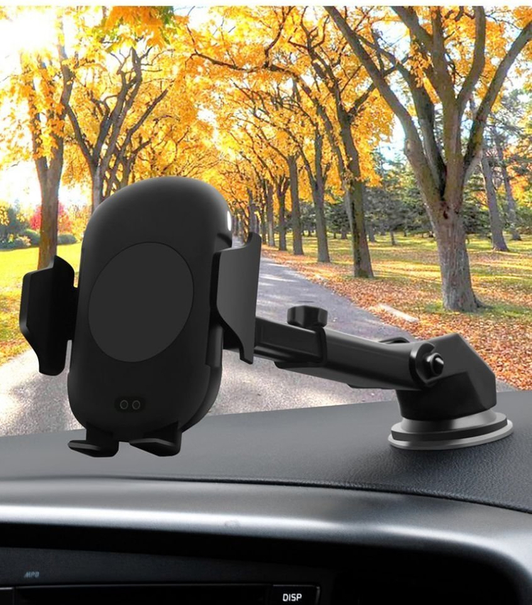 새 차량용 고속 무선 충전 오토 슬라이드 흡착형 거치대--3