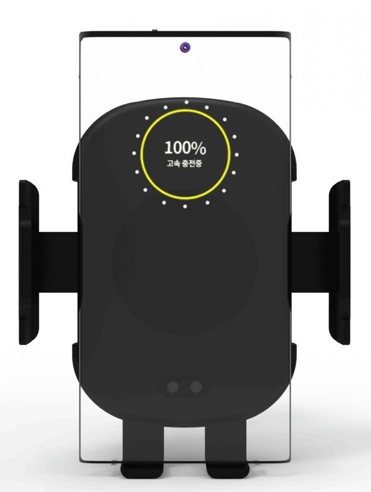 새 차량용 고속 무선 충전 오토 슬라이드 흡착형 거치대--2
