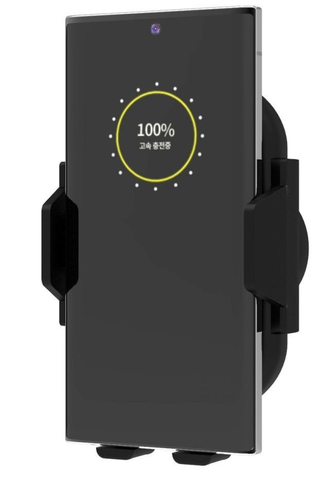 새 차량용 고속 무선 충전 오토 슬라이드 흡착형 거치대--7