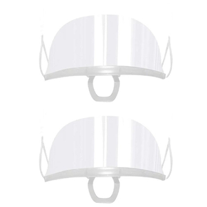 새 6개 1회용 투명 마스크 주방 침 방지 위생 급식