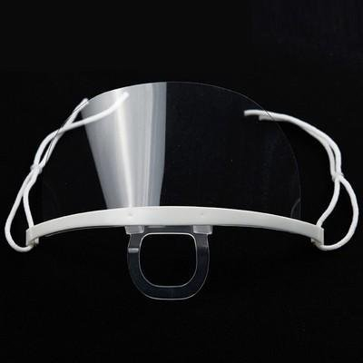 새 6개 1회용 투명 마스크 주방 침 방지 위생 급식 이미지