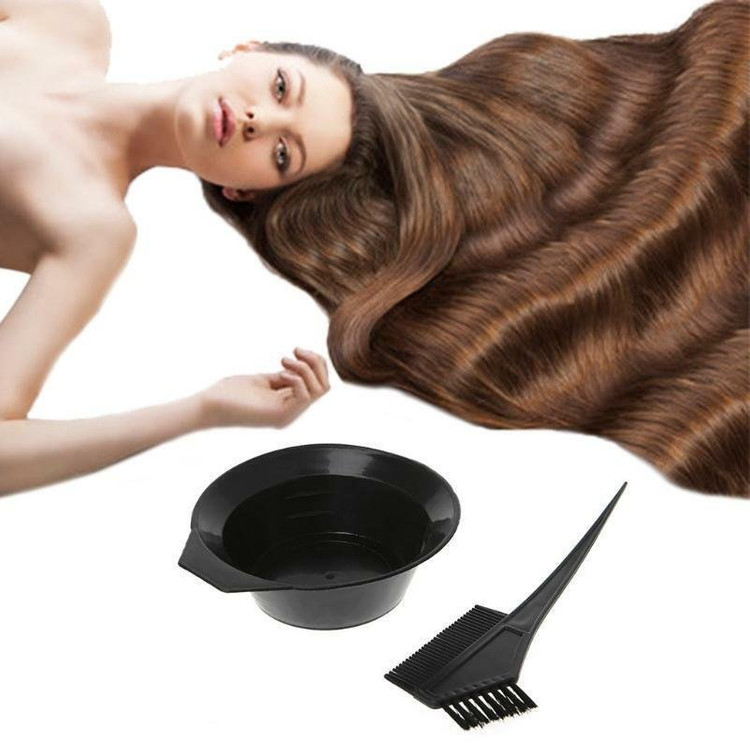 새 3세트 헤어 브러쉬 그릇 세트 콤보 색칠 키트 색조--3