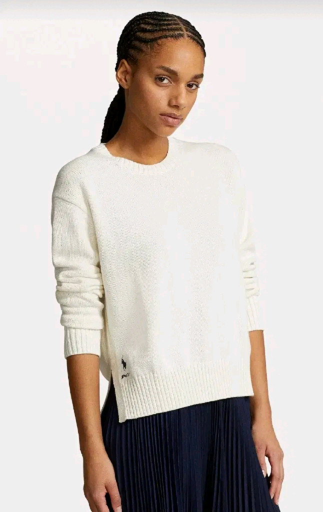 폴로 랄프로렌 크루넥 코튼 스웨터 새제품--3