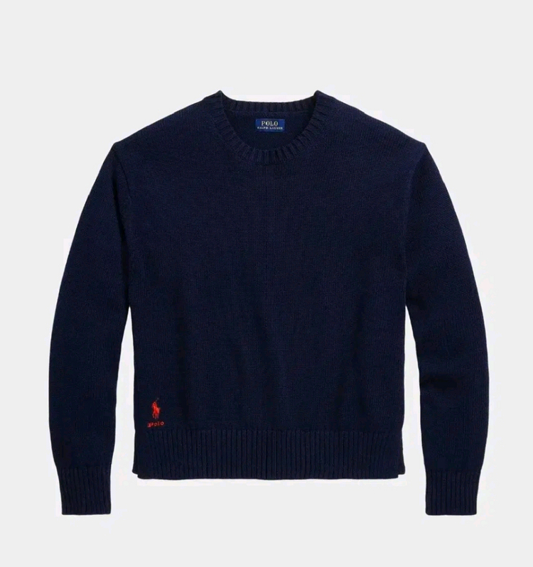 폴로 랄프로렌 크루넥 코튼 스웨터 새제품--5