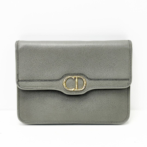 디올 그레이 CD로고 골드체인 스몰 숄더크로스백 4VDIB33477