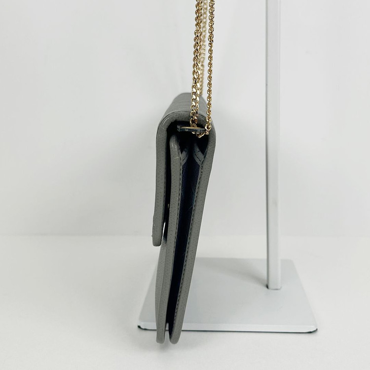 디올 그레이 CD로고 골드체인 스몰 숄더크로스백 4VDIB33477--3